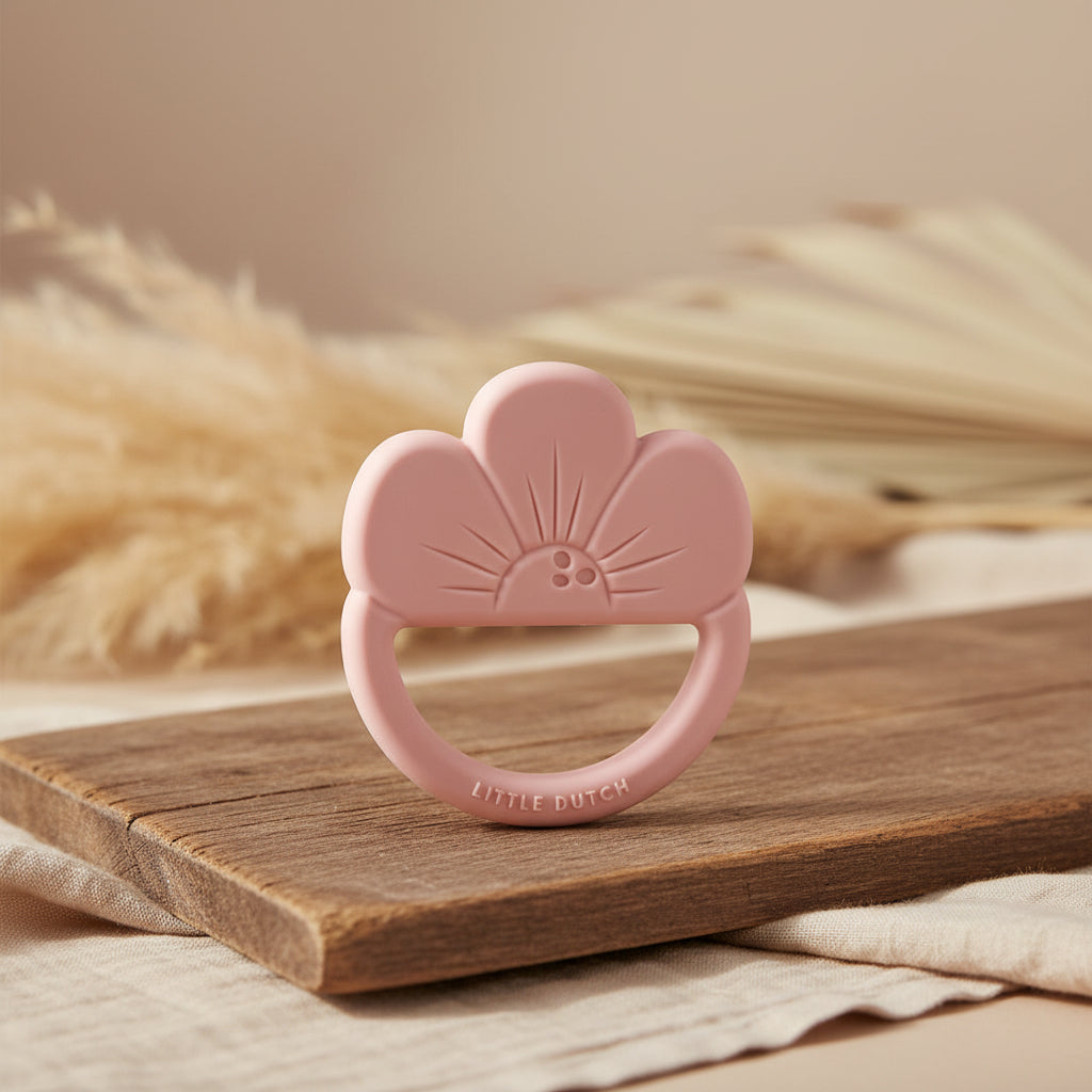 Teether silicone flower | Little Dutch