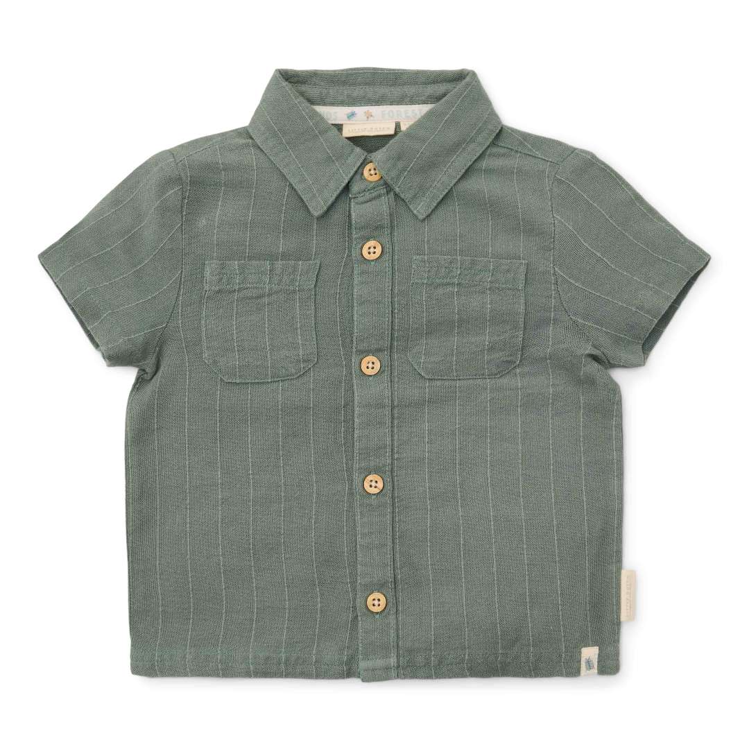 Short-sleeved blouse in Forest Green | Little Dutch
