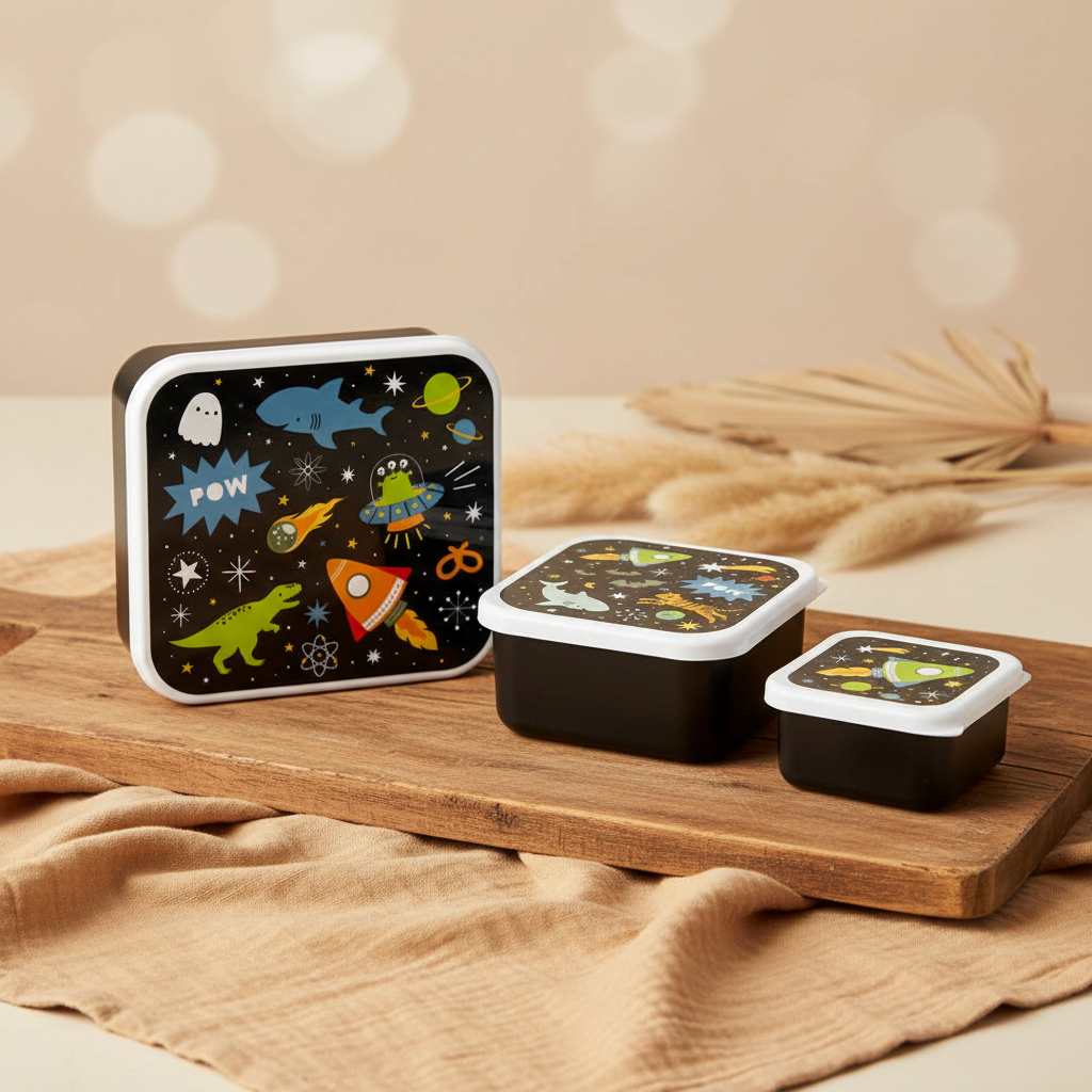 Lunch boxes set of 4 - Galaxy | A Little Lovely Company