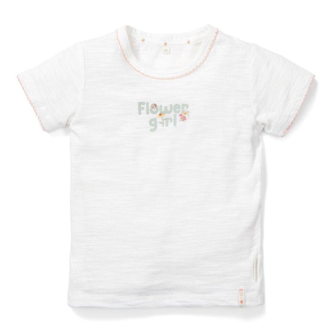 White Flower Girl T-Shirt | Little Dutch