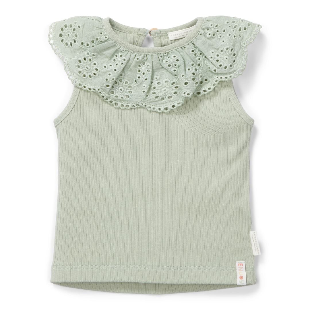 Top Rib Grass Green | Little Dutch