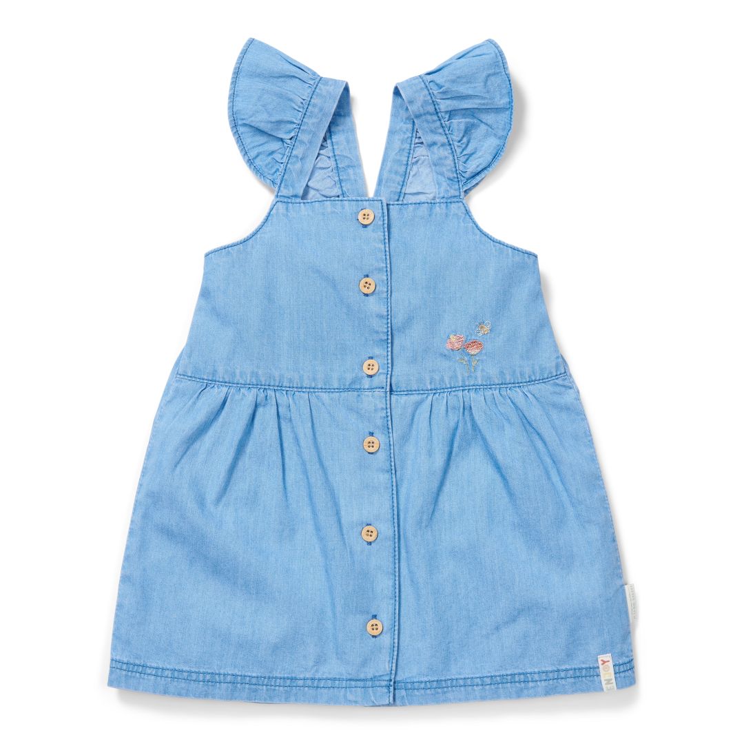Sleeveless denim dress | Little Dutch