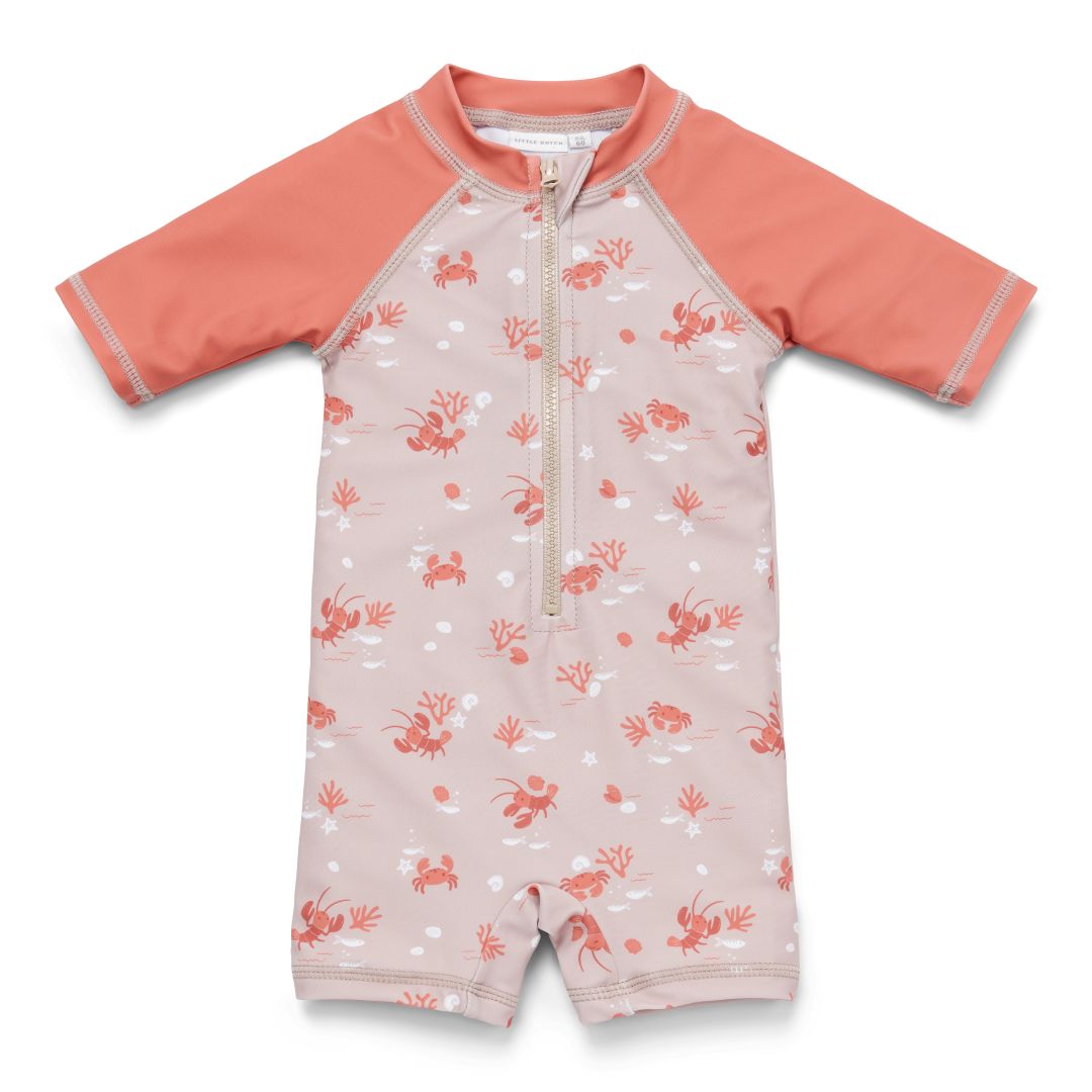 Lobster Bay short-sleeved swimsuit | Little Dutch