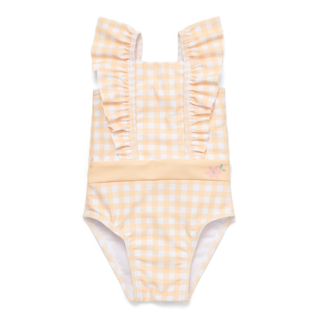 Swimsuit Volants Sunshine Checks | Little Dutch