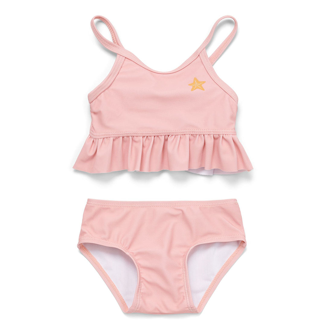 Bikini Flounces Starfish Pink | Little Dutch