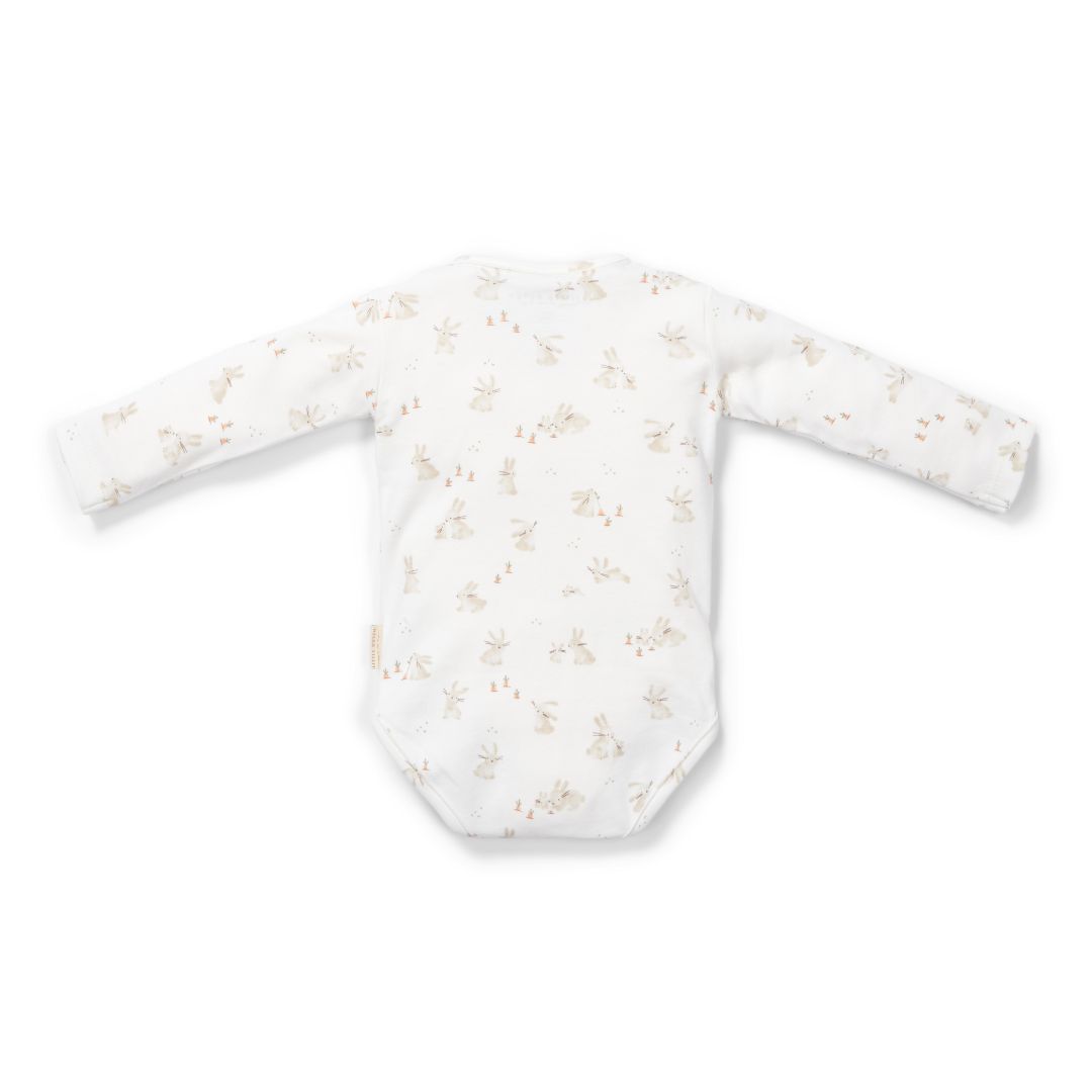 Long-sleeved wrap bodysuit Baby Bunny | Little Dutch