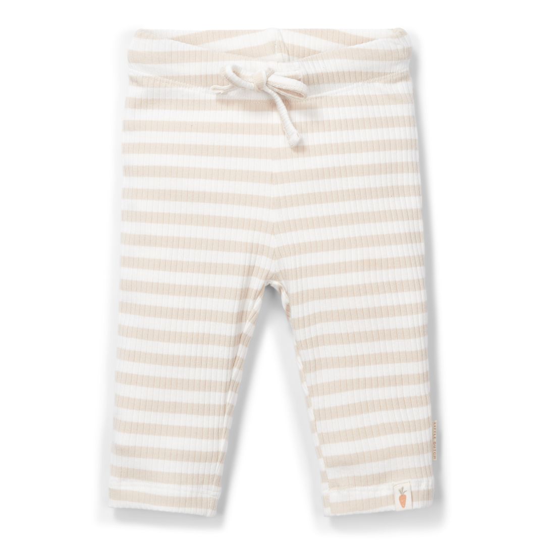 Pants Stripe Sand/White | Little Dutch