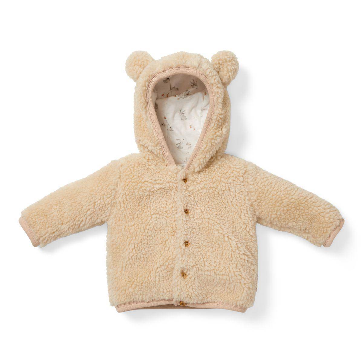 Teddy jacket Baby Bunny, sand | Little Dutch