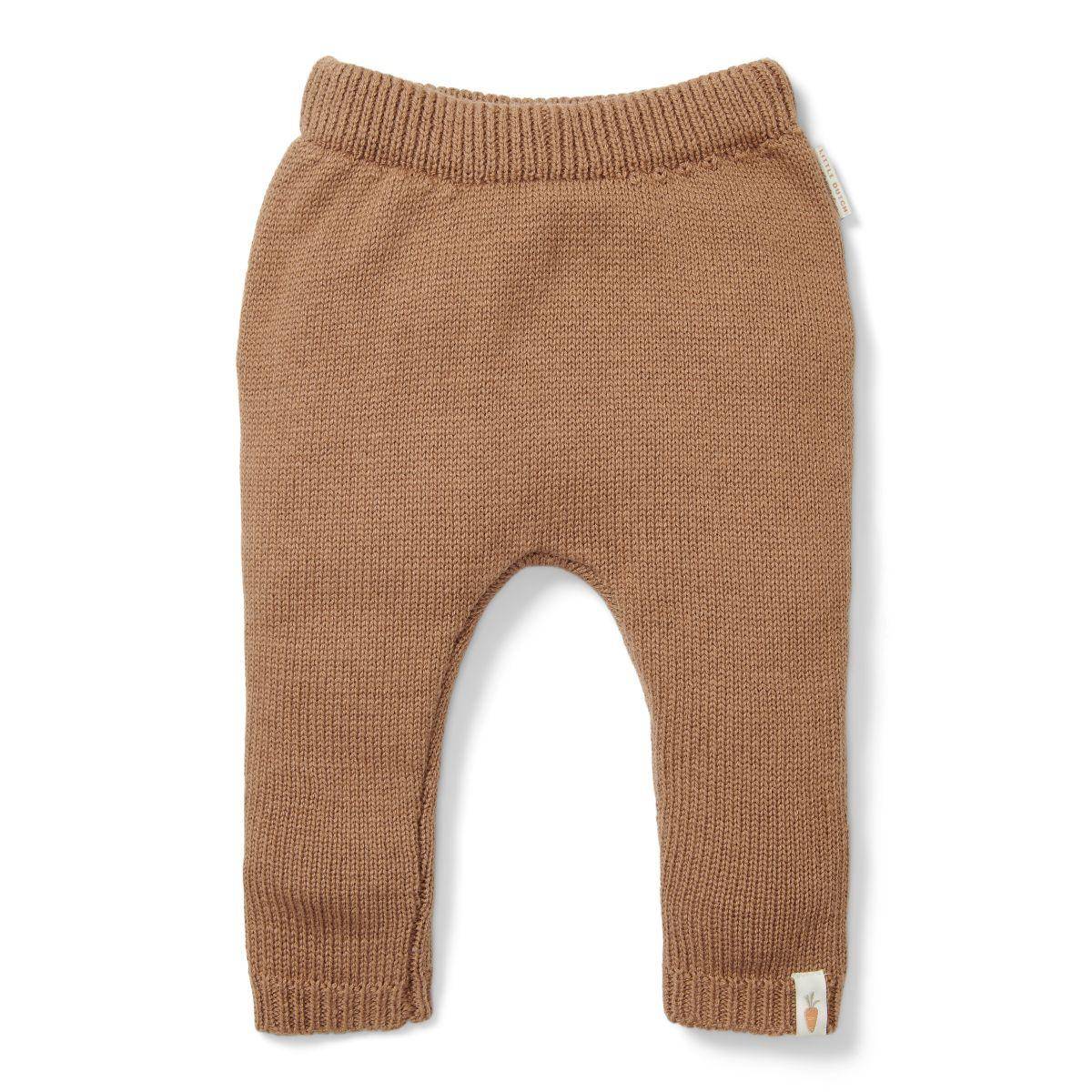 Knitted trousers, brown | Little Dutch