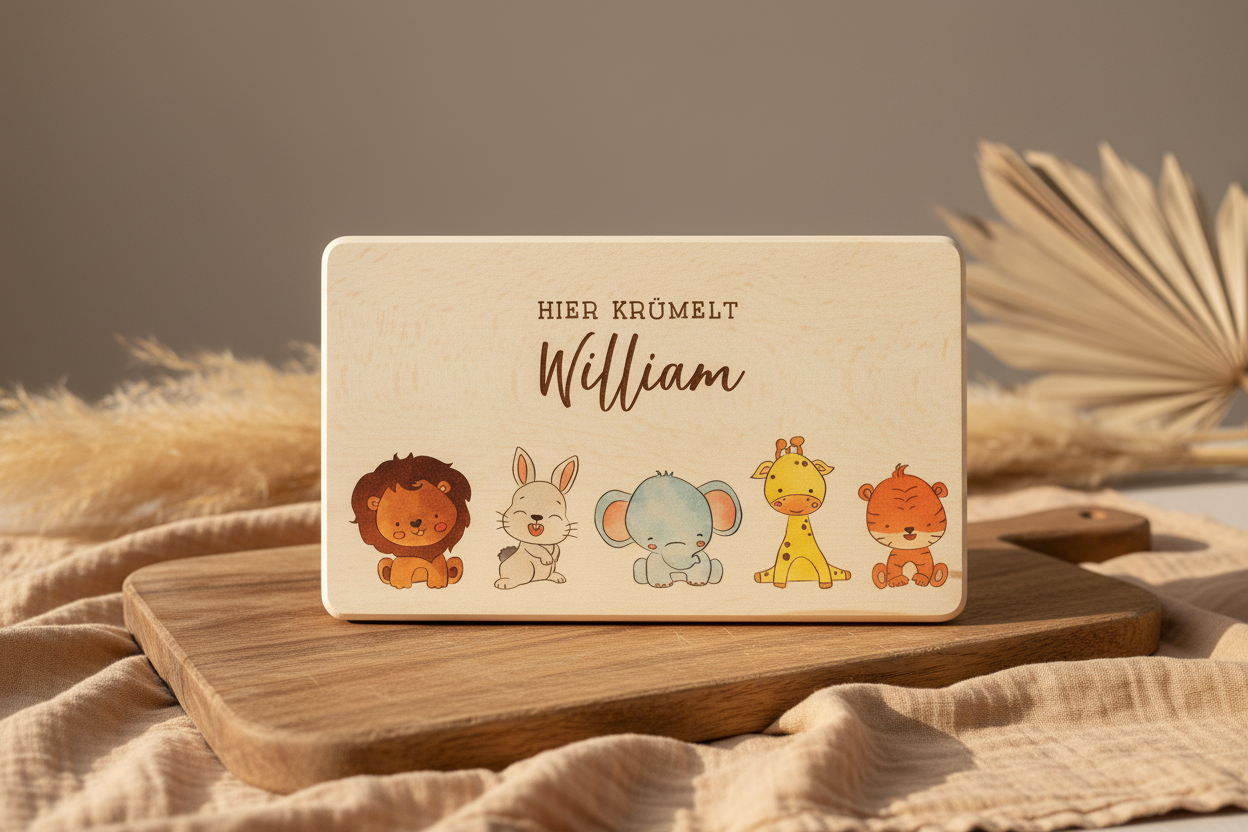 Breakfast boards, various designs with names, personalized | Schmatzepuffer