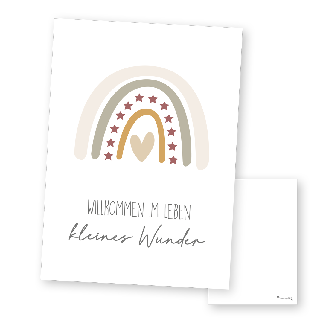 Greeting Card Beige - Little Miracle | Smacking Buffer