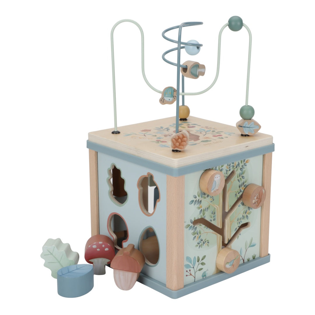 Motor skills cube Forest Friends "For the christening"