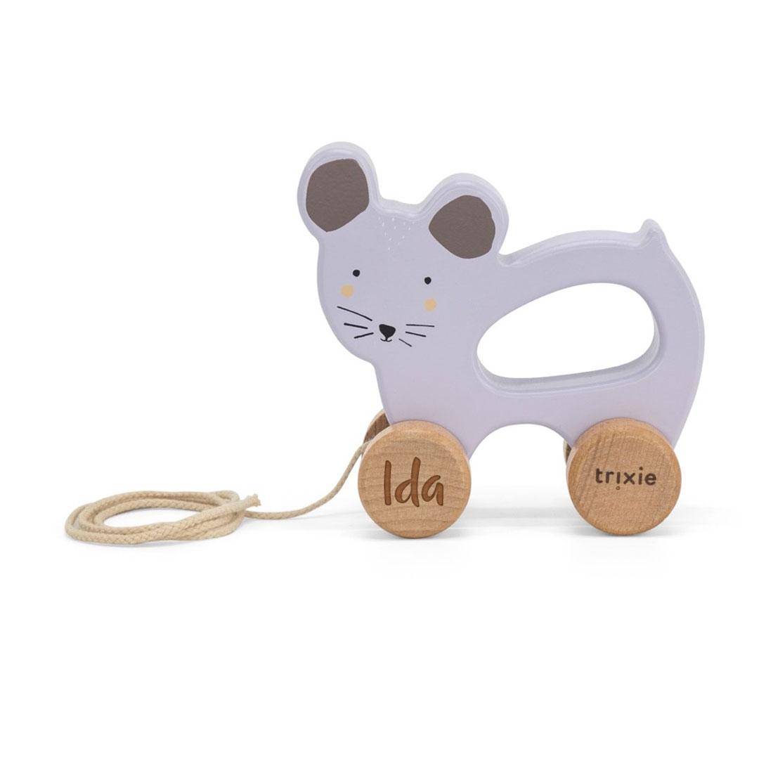 Wooden pull-along toy - Mrs. Mouse | Trixie