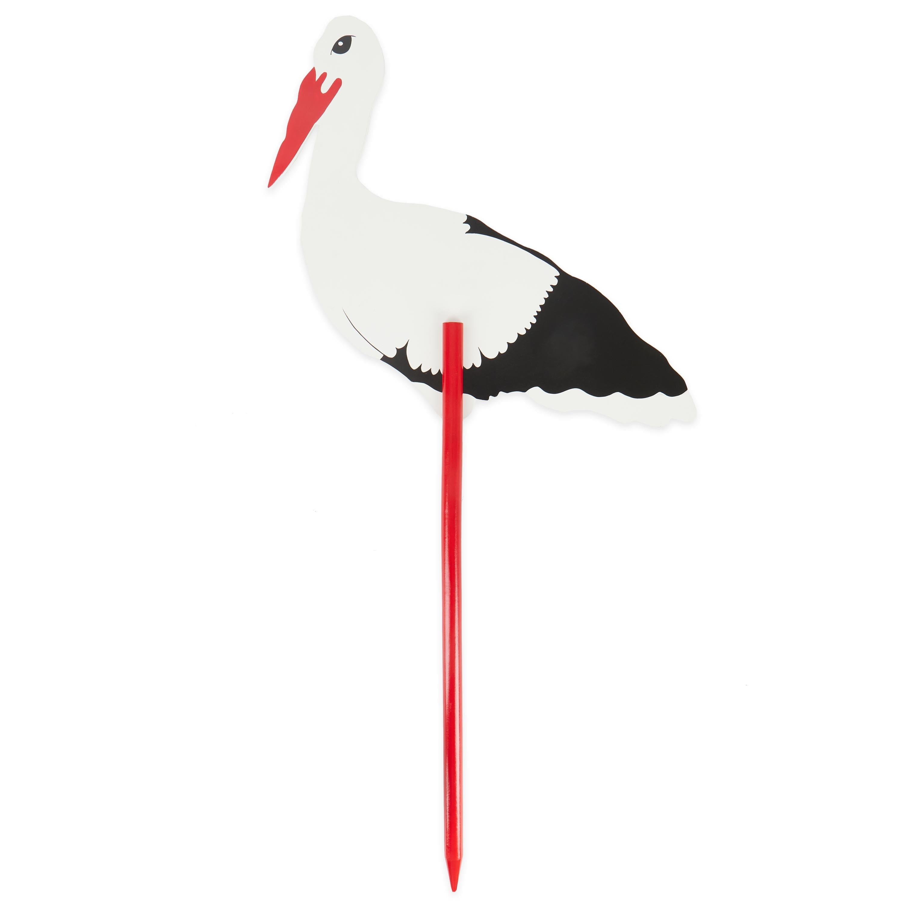 Wooden Stork XL 100 cm – Stork Decoration for Birth | Bieco