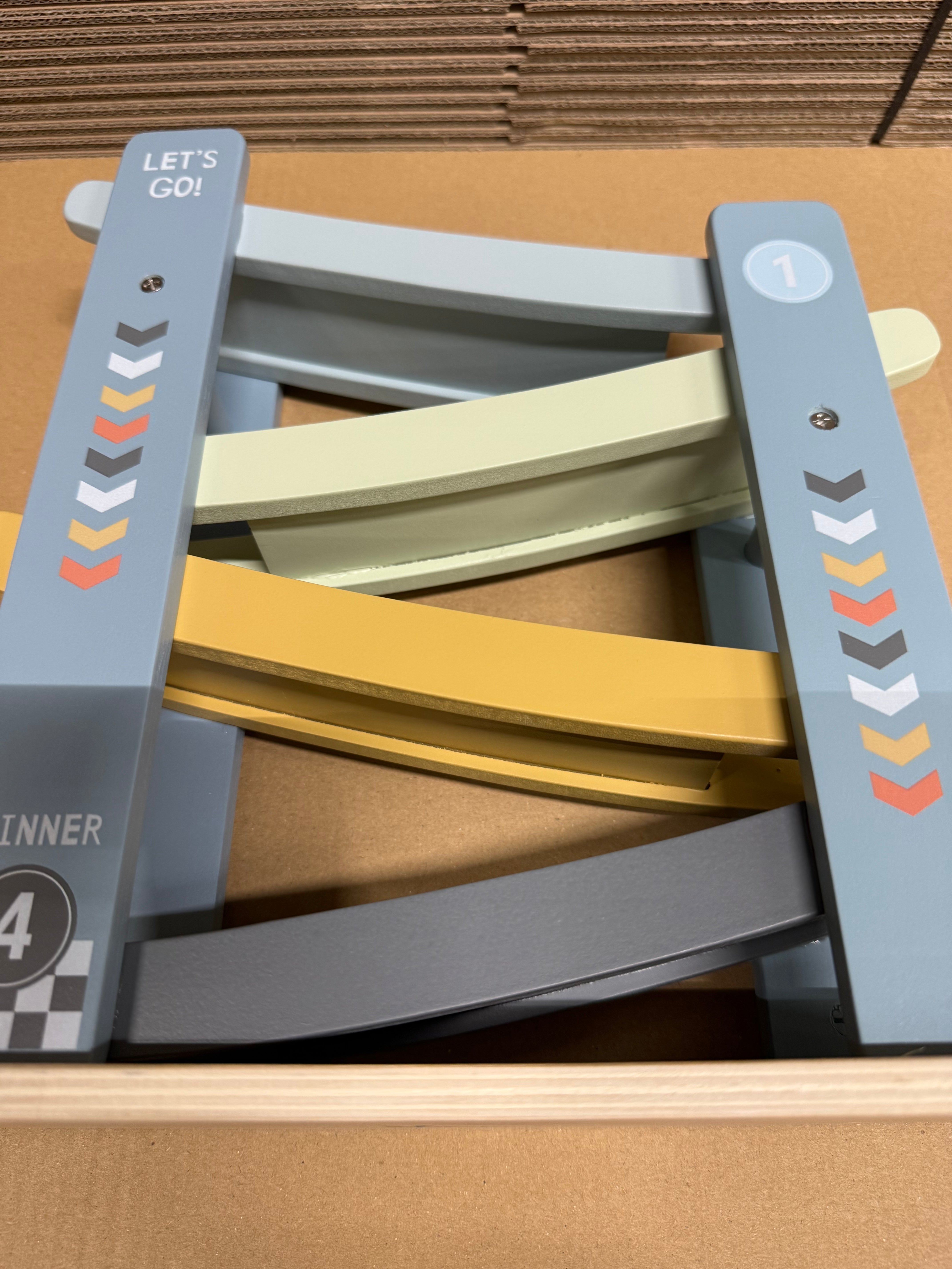 Marble Run "For Birth" Ocean Wood, blue | Little Dutch