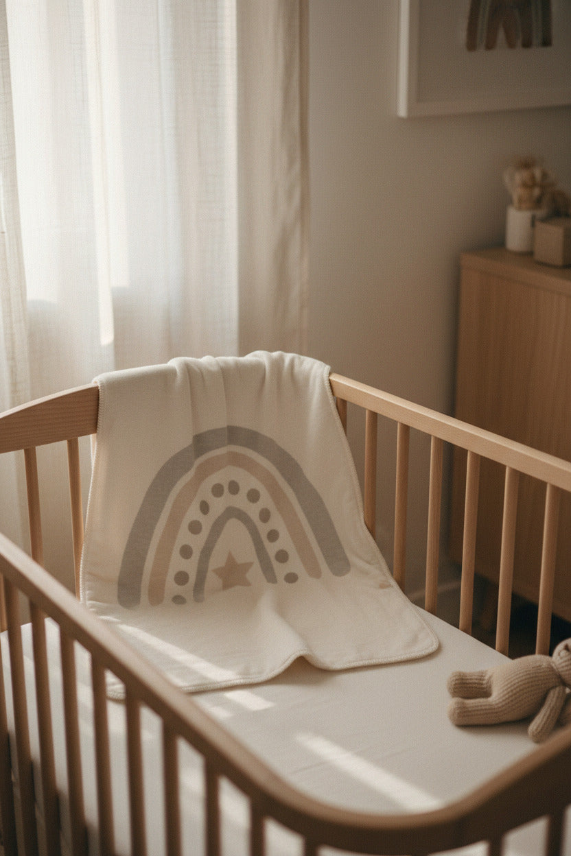 Baby blanket rainbow 70x100 cm | Ibena by Schmatzepuffer®