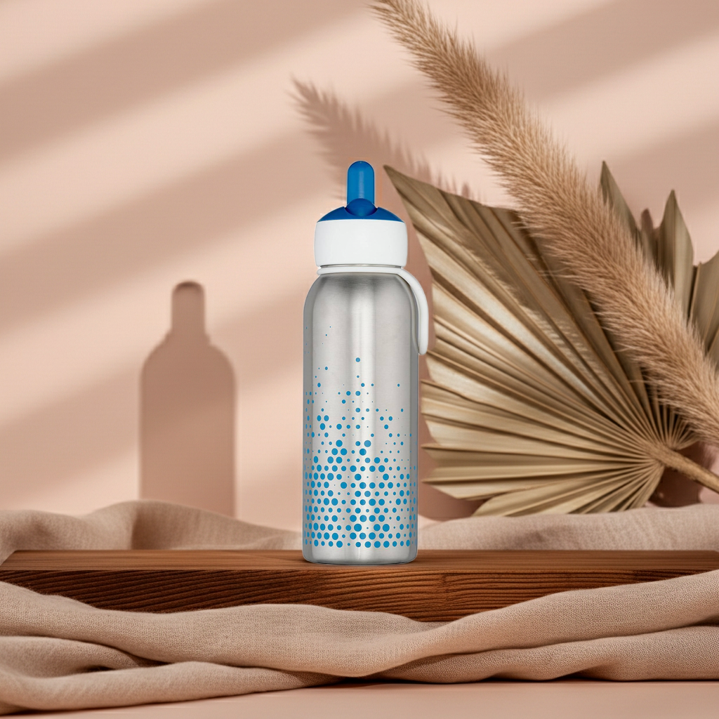 Thermo bottle flip-up 350 ml - blue | Mepal