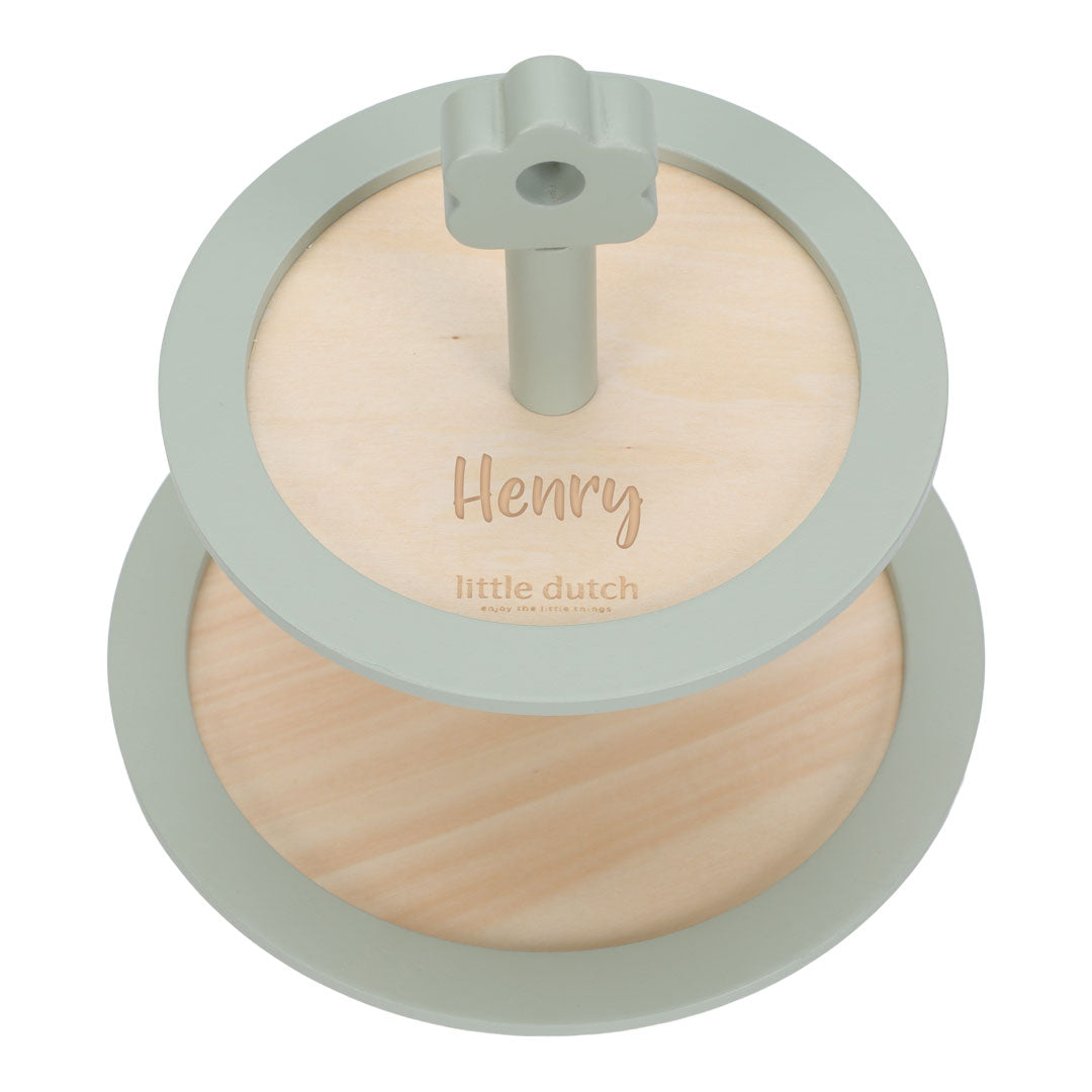 Tiered stand with pastries