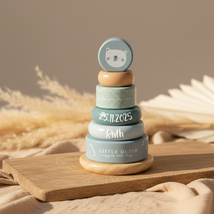 Stacking Tower Adventure blue "For Birth"