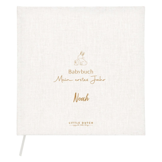 Baby Diary "My First Year" Bunny - German | Little Dutch