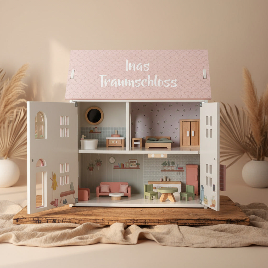 Wooden dollhouse