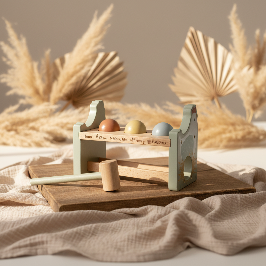 Hammer bench with balls Little Farm "For Birth"