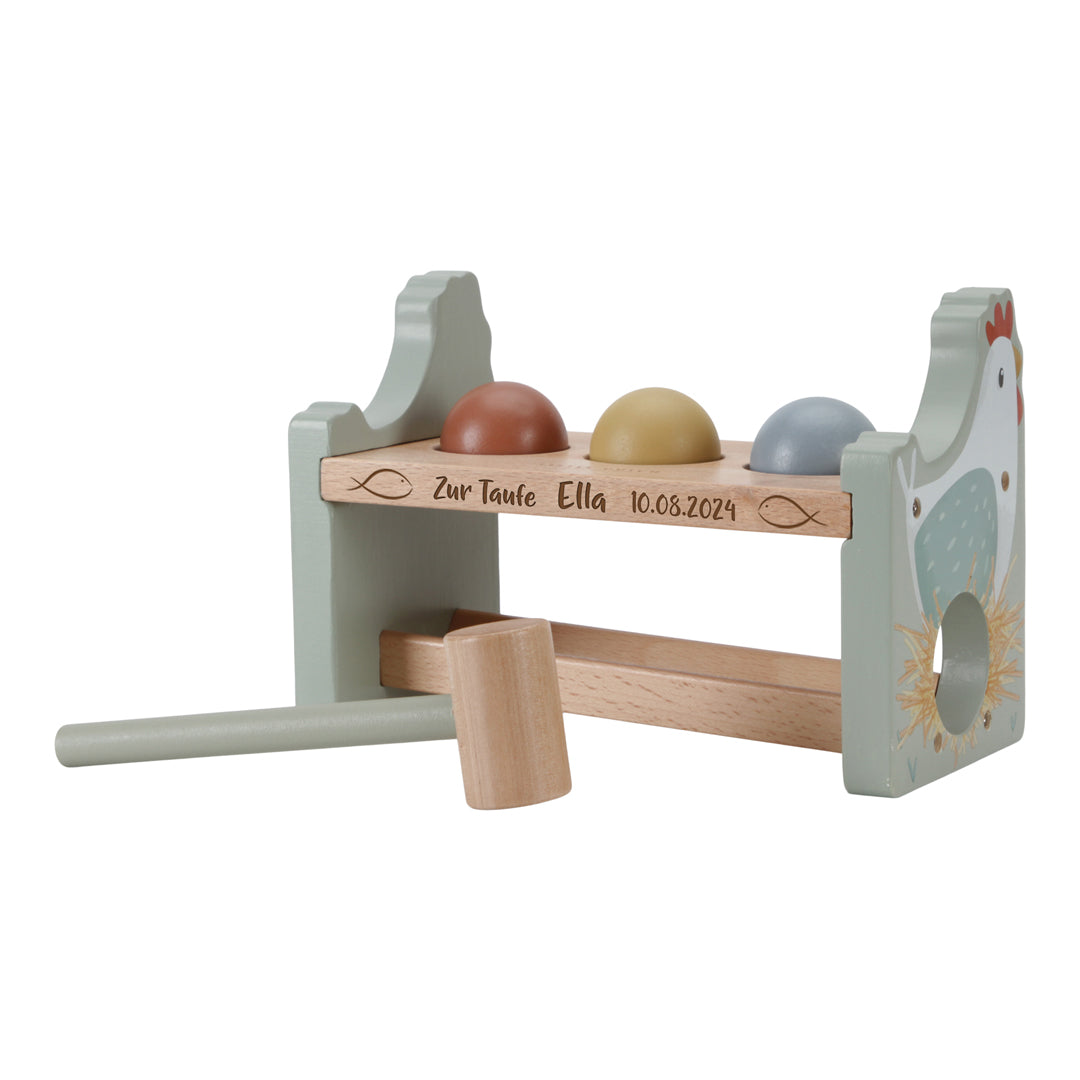 Hammer bench with balls Little Farm "For the christening"