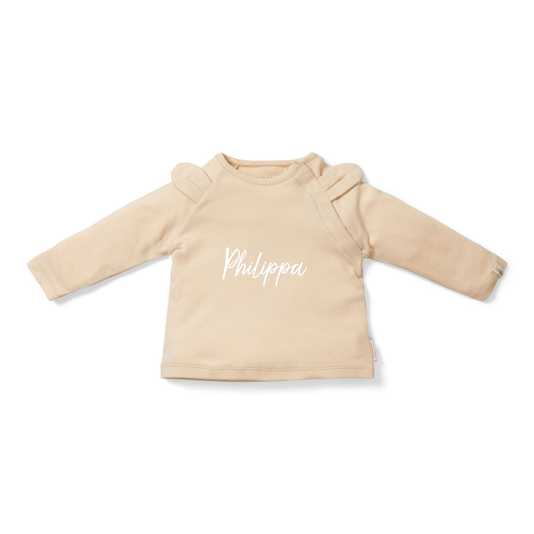 Long sleeve shirt Baby Bunny, sand | Little Dutch