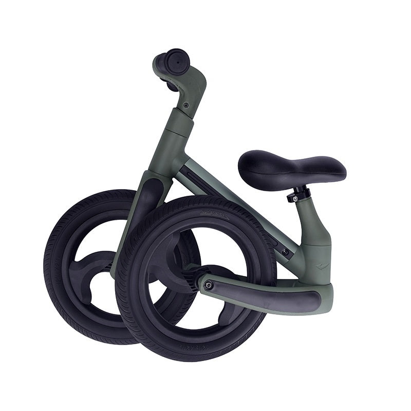 Manu foldable balance bike, green | Topmark