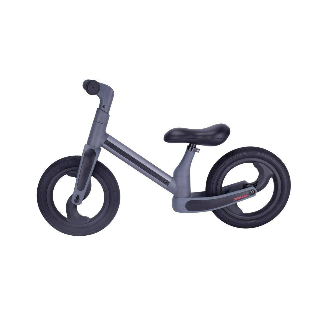 Manu foldable balance bike, grey | Topmark