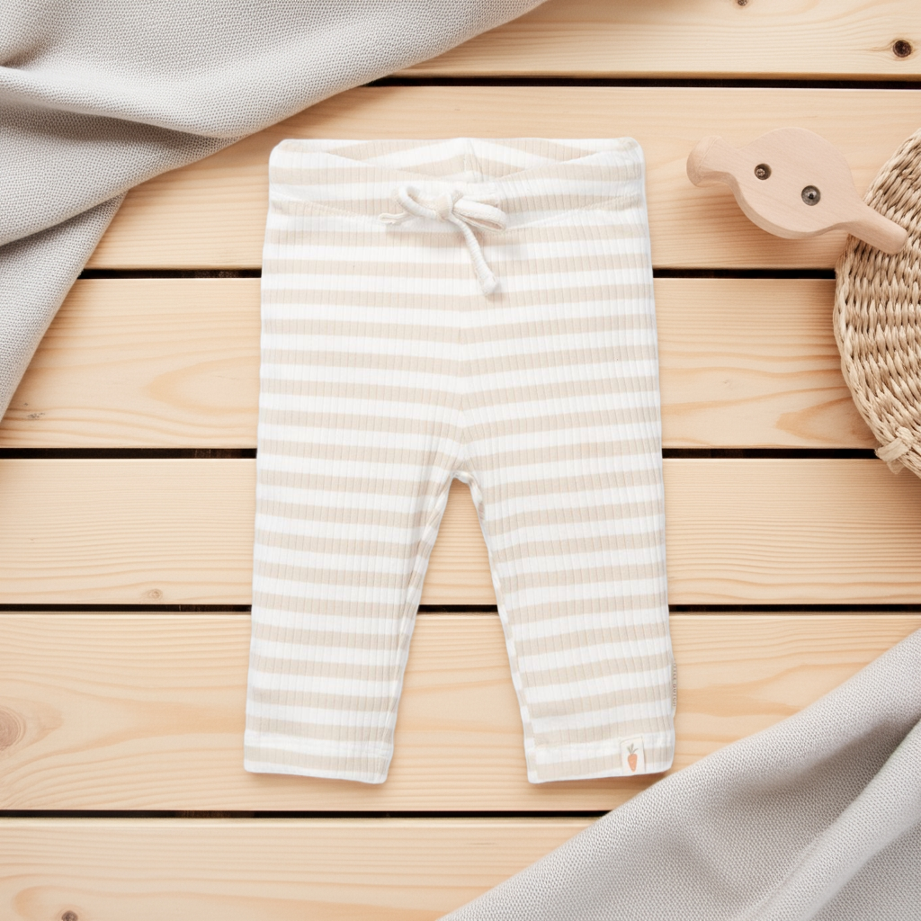Pants Stripe Sand/White | Little Dutch