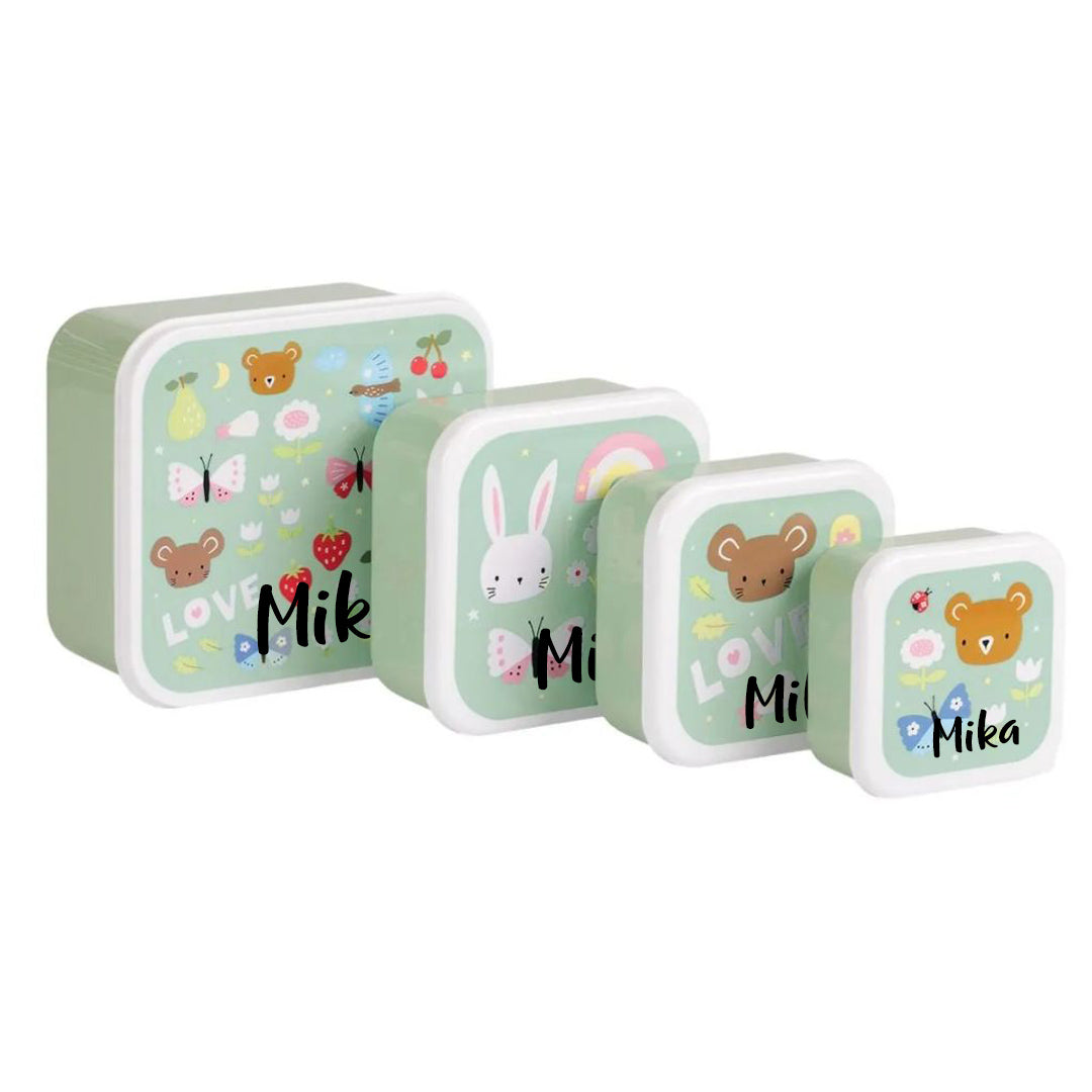 Lunch box set of 4 Joy | a little lovely company