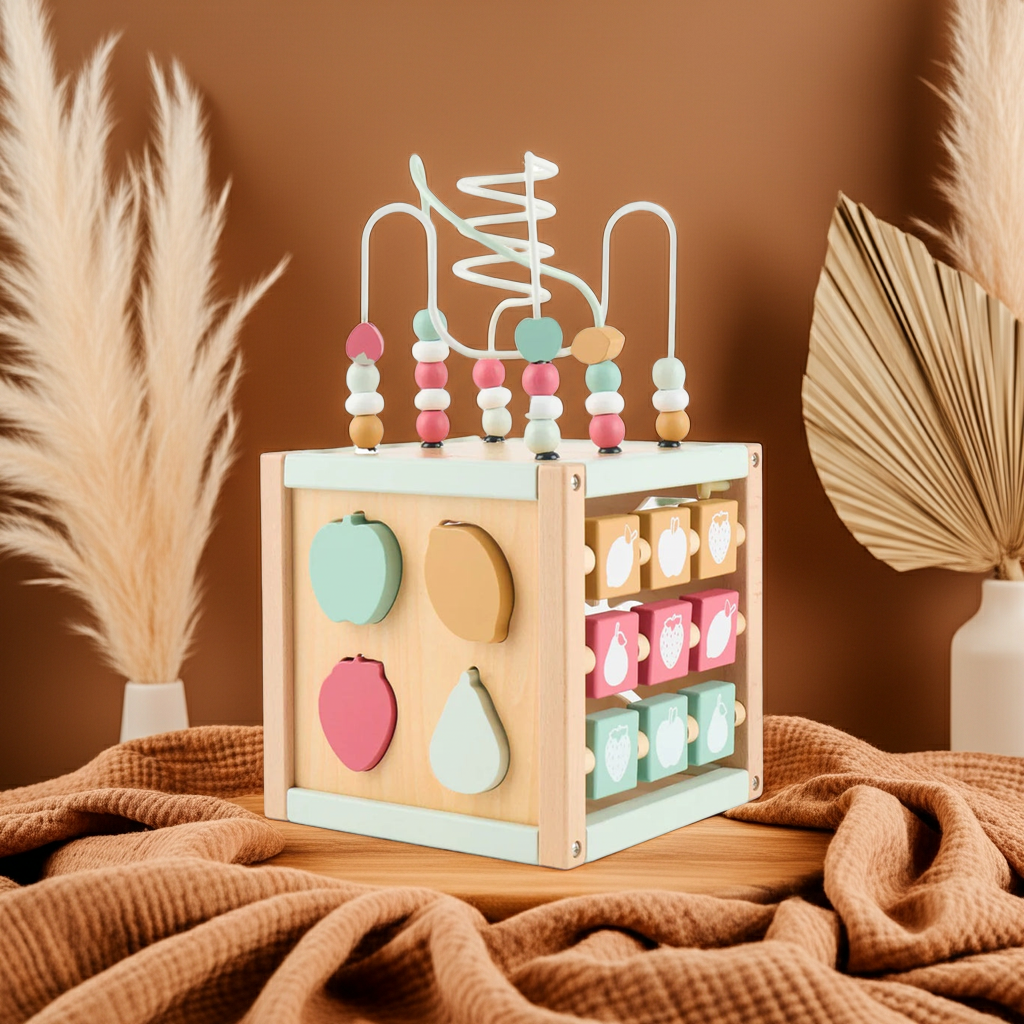 Motor skills cube Berry XXL wood | bieco