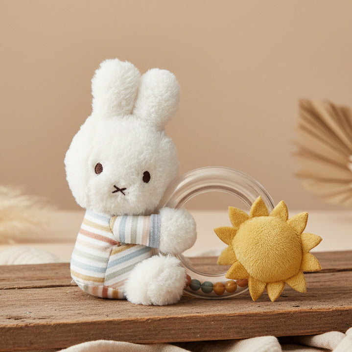 Rattle-Gripping Toy Bunny Vintage Sunny Stripes x Miffy
