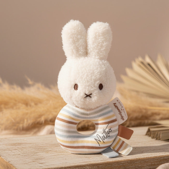 Rattle-Gripping Toy Bunny Vintage Sunny Stripes x Miffy