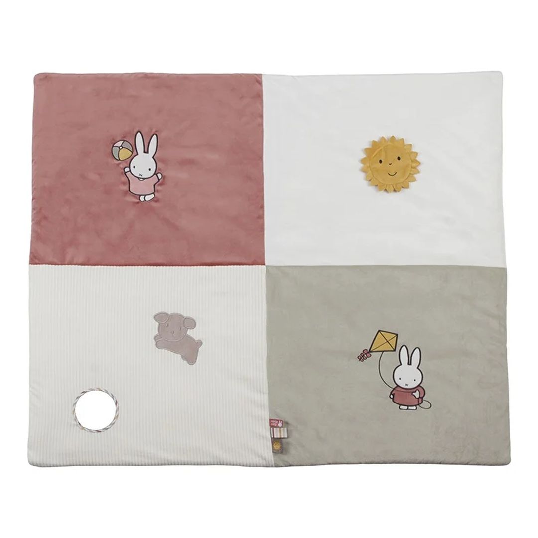 Fluffy play mat 80 x 100 cm pink | Miffy x Tiamo