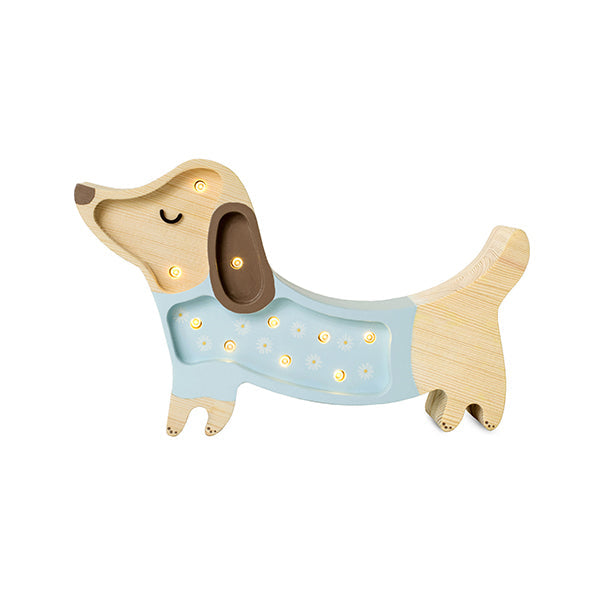 Lamp Dog Flowers Mini, Blue | Little Lights
