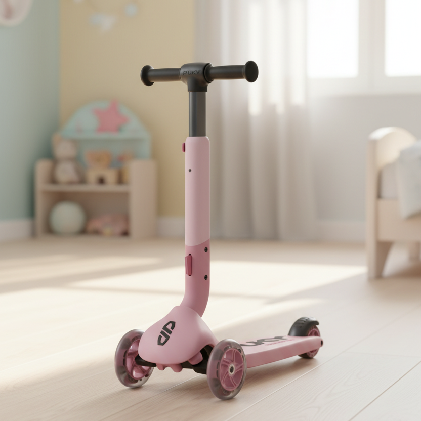 Scooter Puky Push LED Wheels Raspberry pink | PUKY