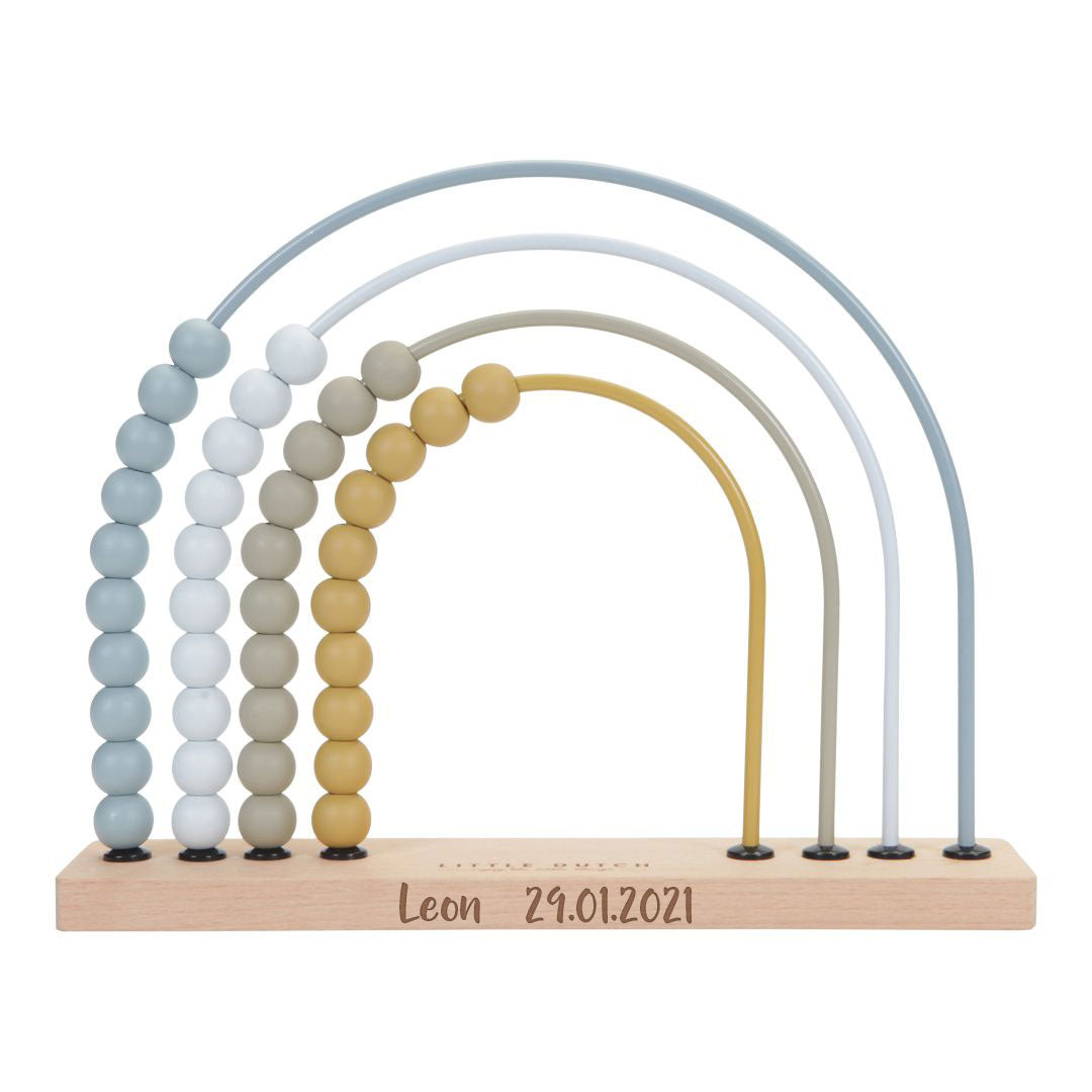 Personalized Rainbow Blue Slide Rule by Schmatzepuffer®