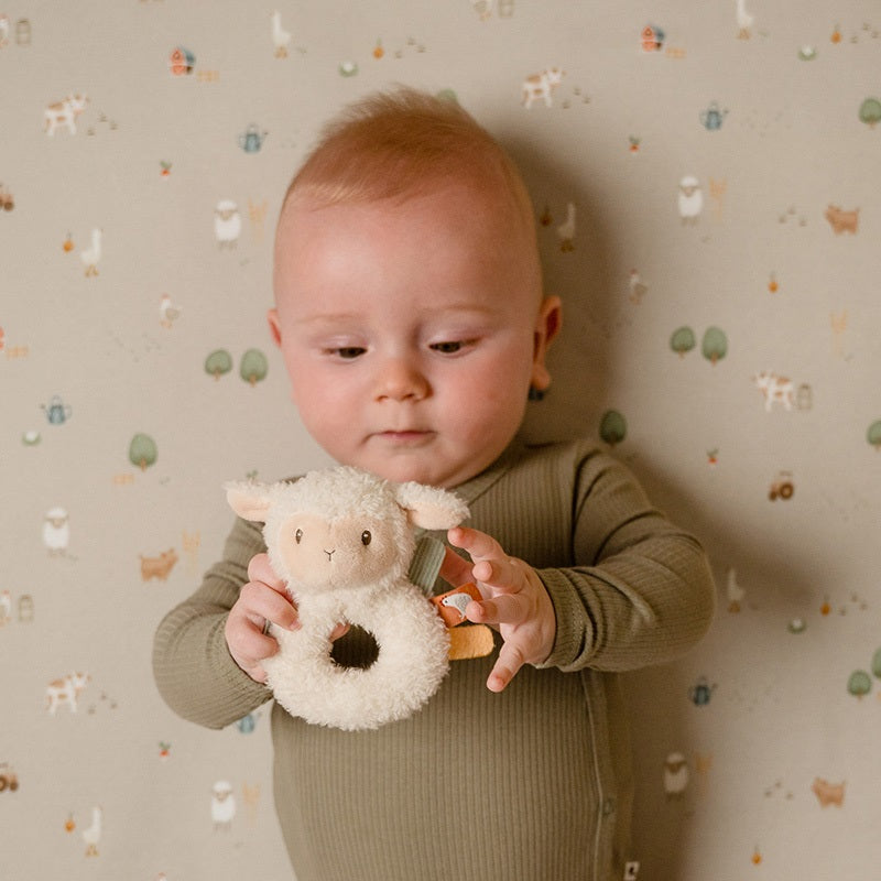 Rattle grasping toy sheep Little Farm | Little Dutch