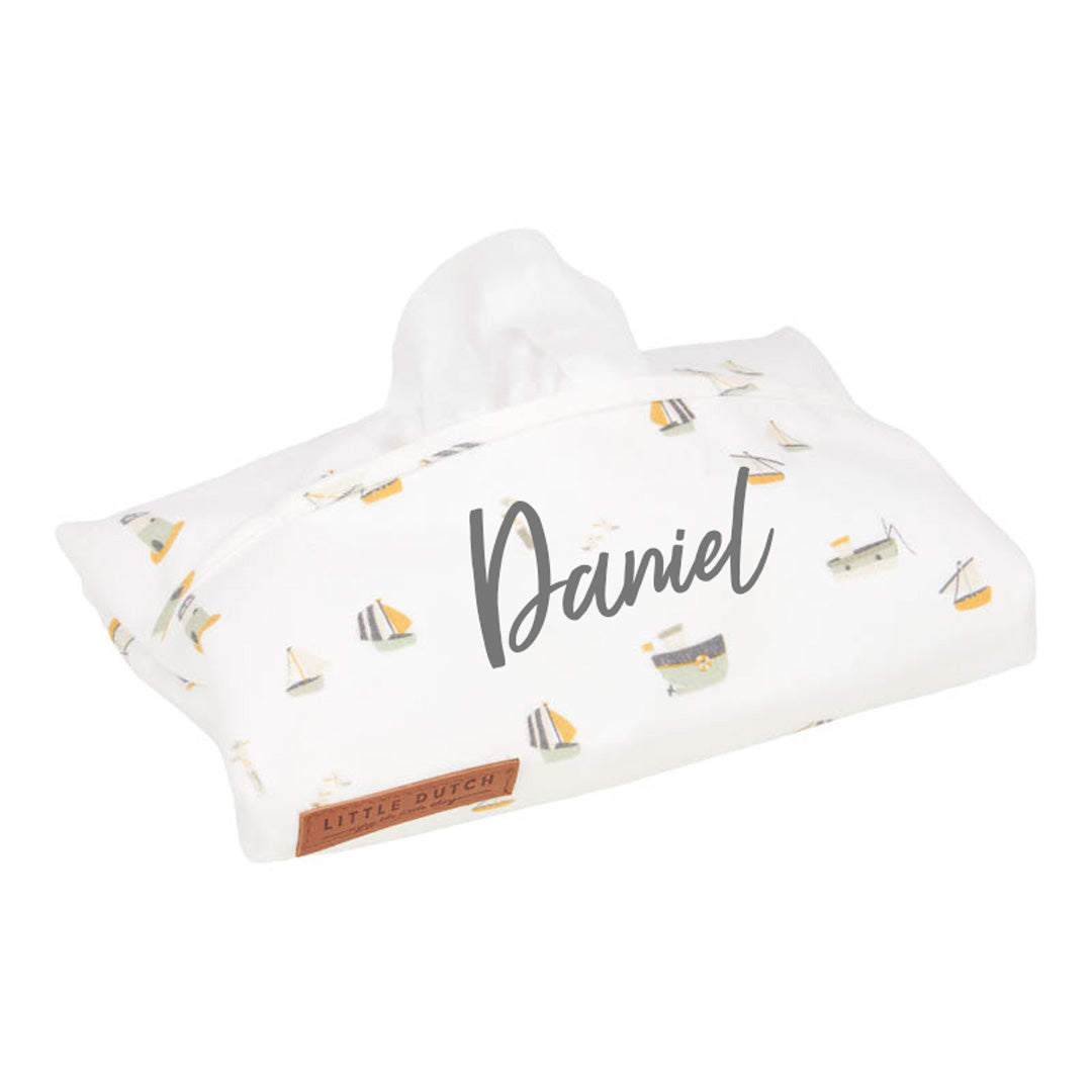 Sailors Bay wet wipe cover white | Little Dutch