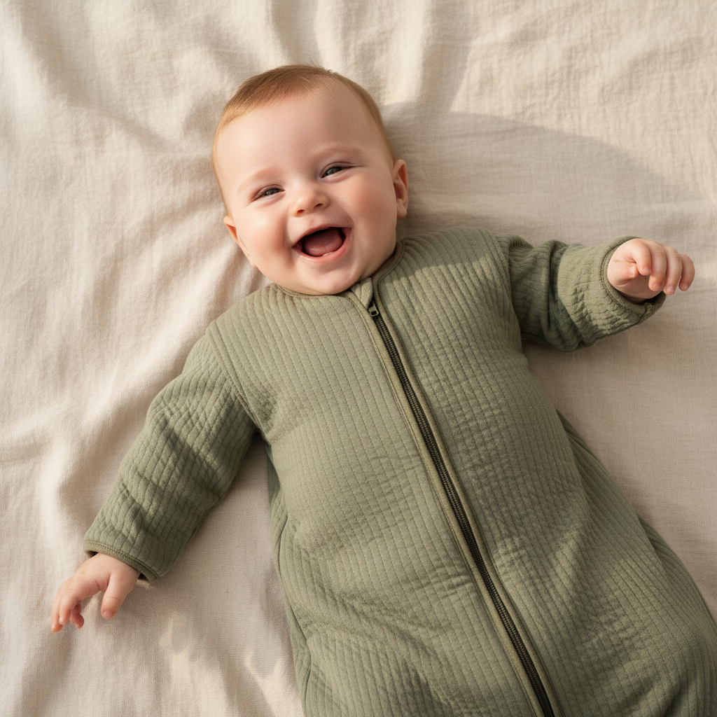 Winter sleeping bag 110 cm - Pure Olive | Little Dutch customizable