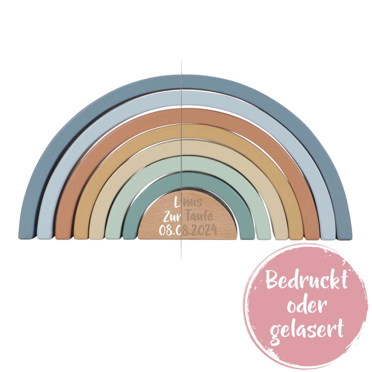 Stackable Rainbow Forest Friends "For Baptism"