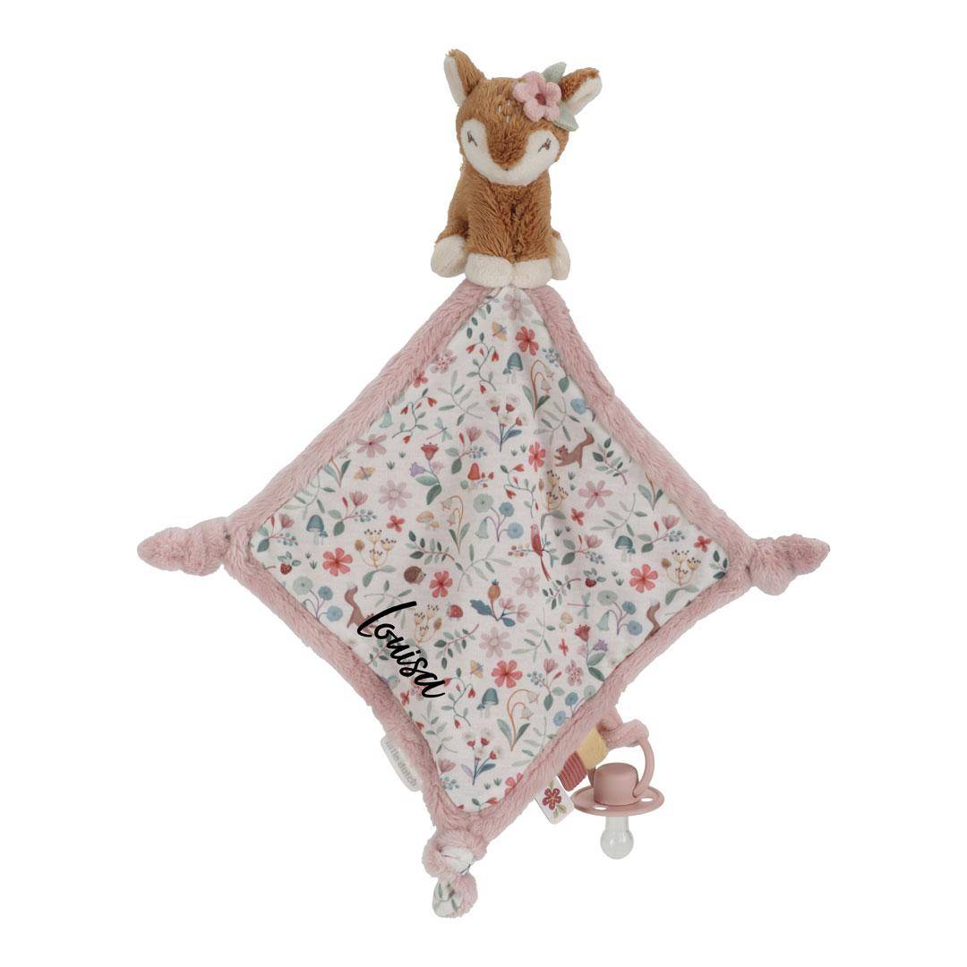 Snuggle blanket with deer print, Fairy Garden