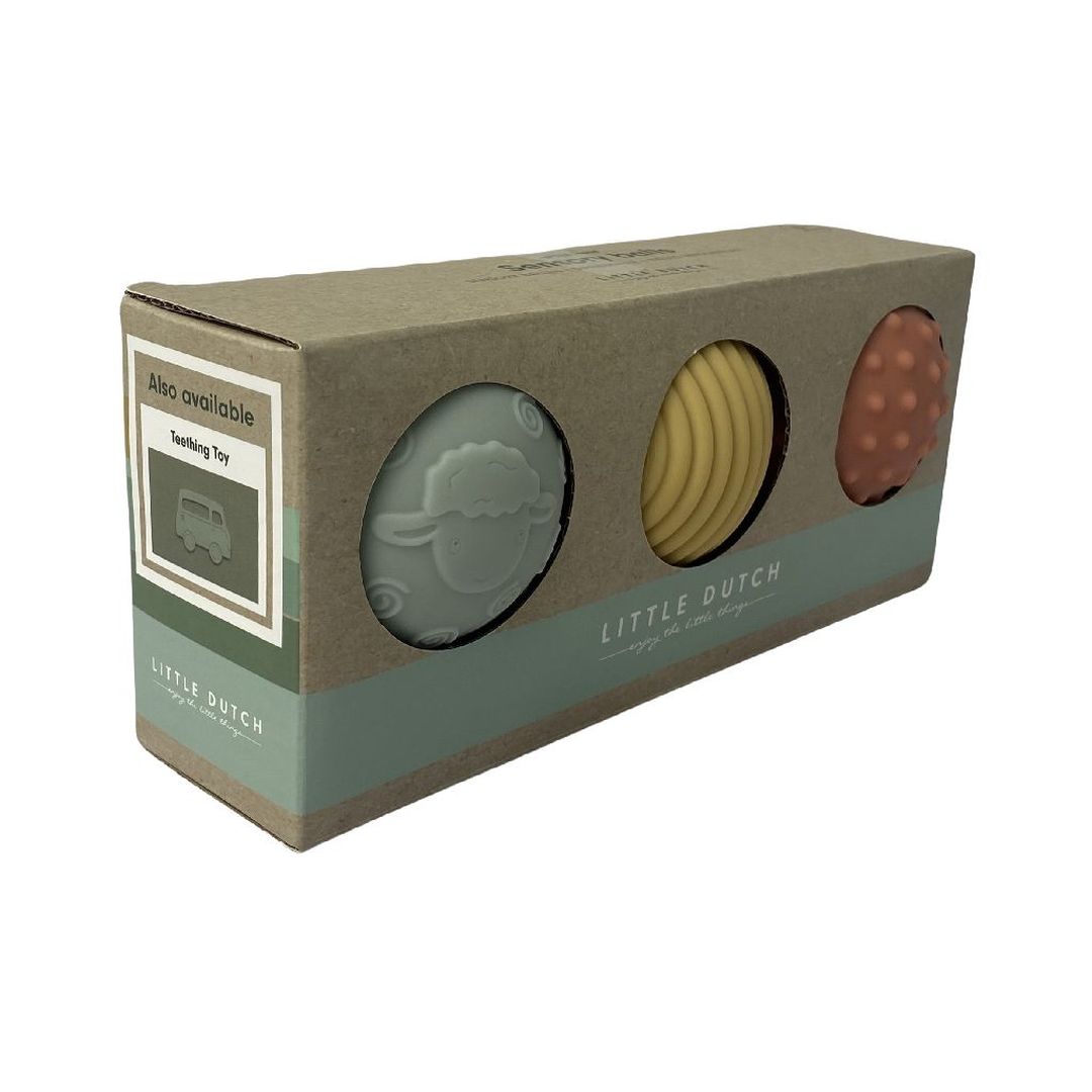 Sensory Balls Farm Set of 3 | Little Dutch