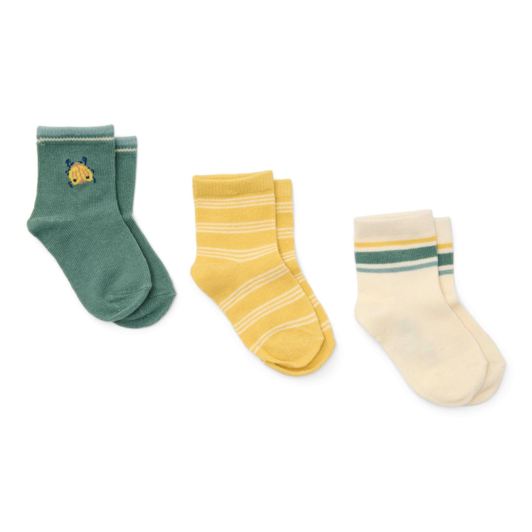 Socks set with three multi - 17/19 = 6-12 months | Little Dutch