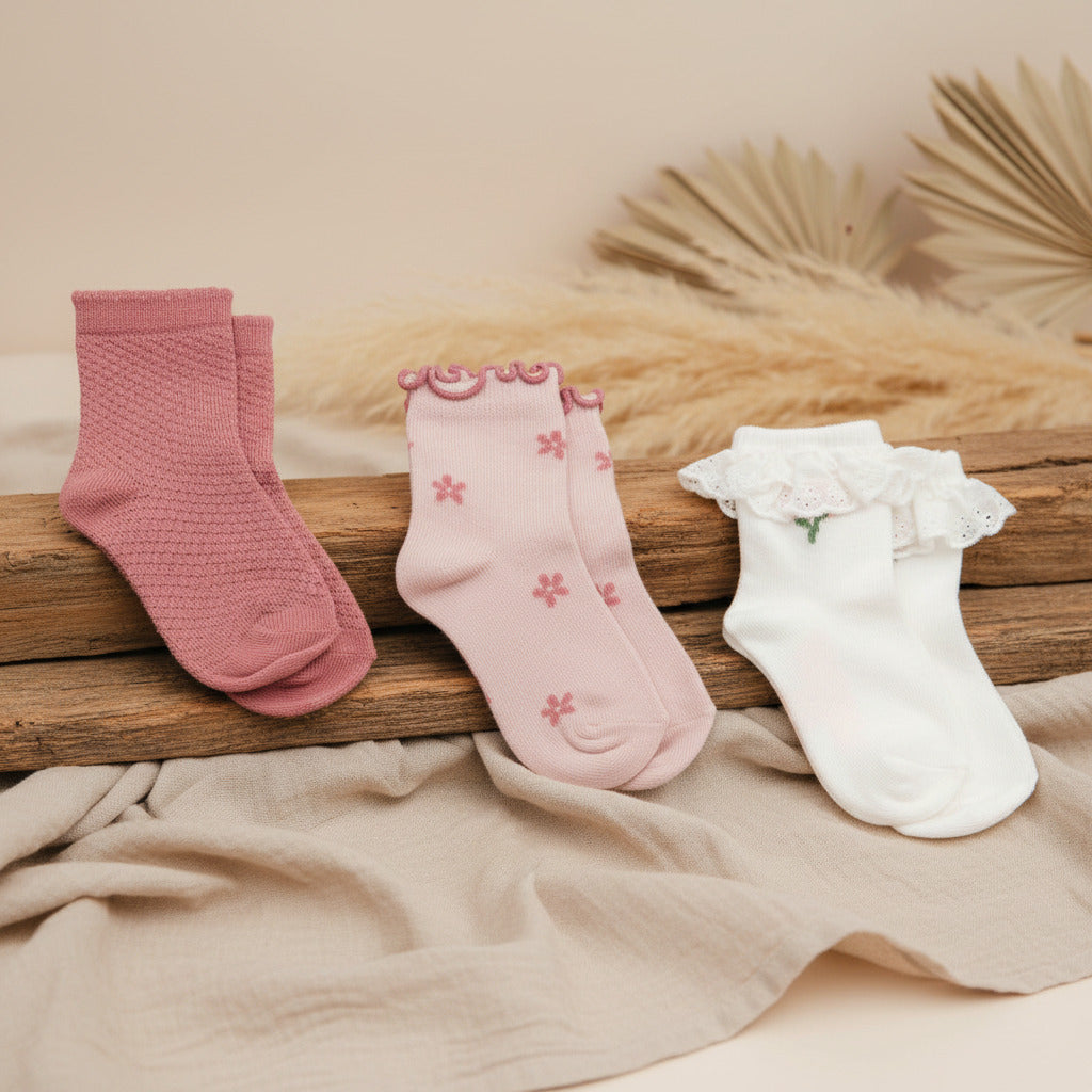 Socks set with three multi - 20/22 = 1-2 years | Little Dutch