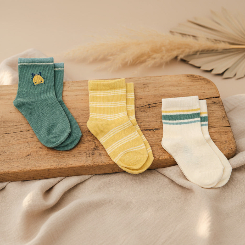 Socks set with three multi - 20/22 = 1-2 years | Little Dutch