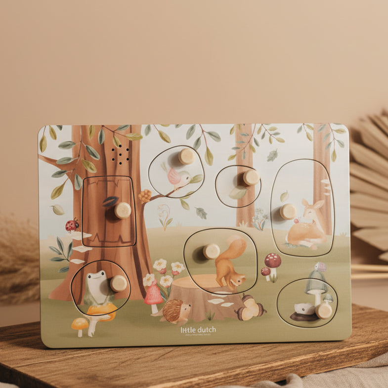Sound gripping puzzle wood Forest Friends