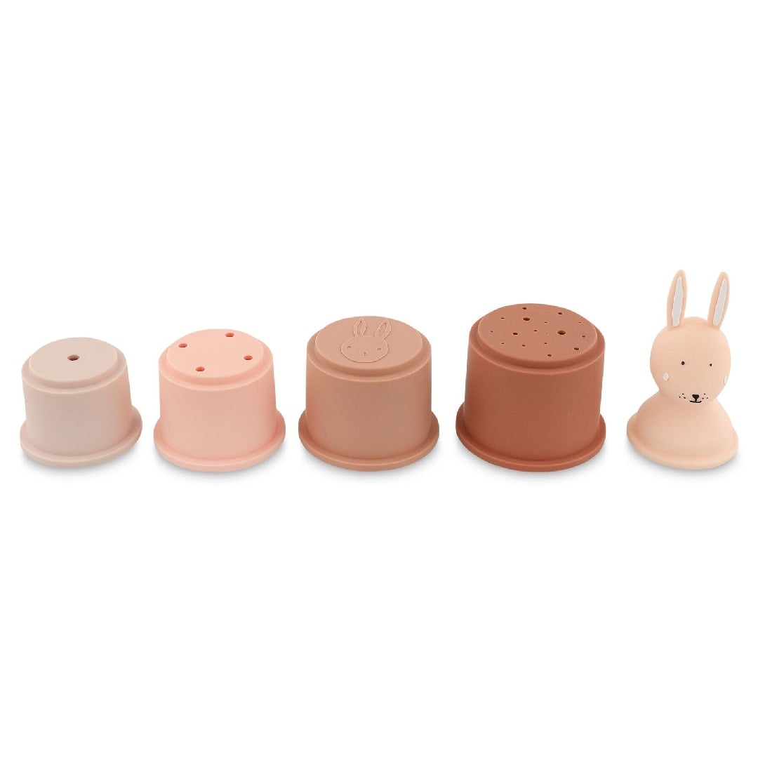 Stacking cup set, 5 pieces - Mrs. Rabbit | Trixie